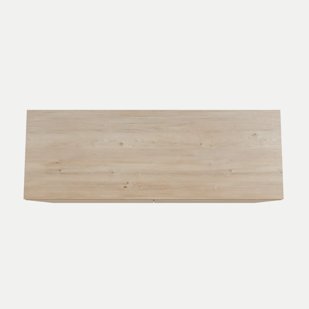Storke Edge badkamermeubel met Panton wastafelblad voor waskom(men)