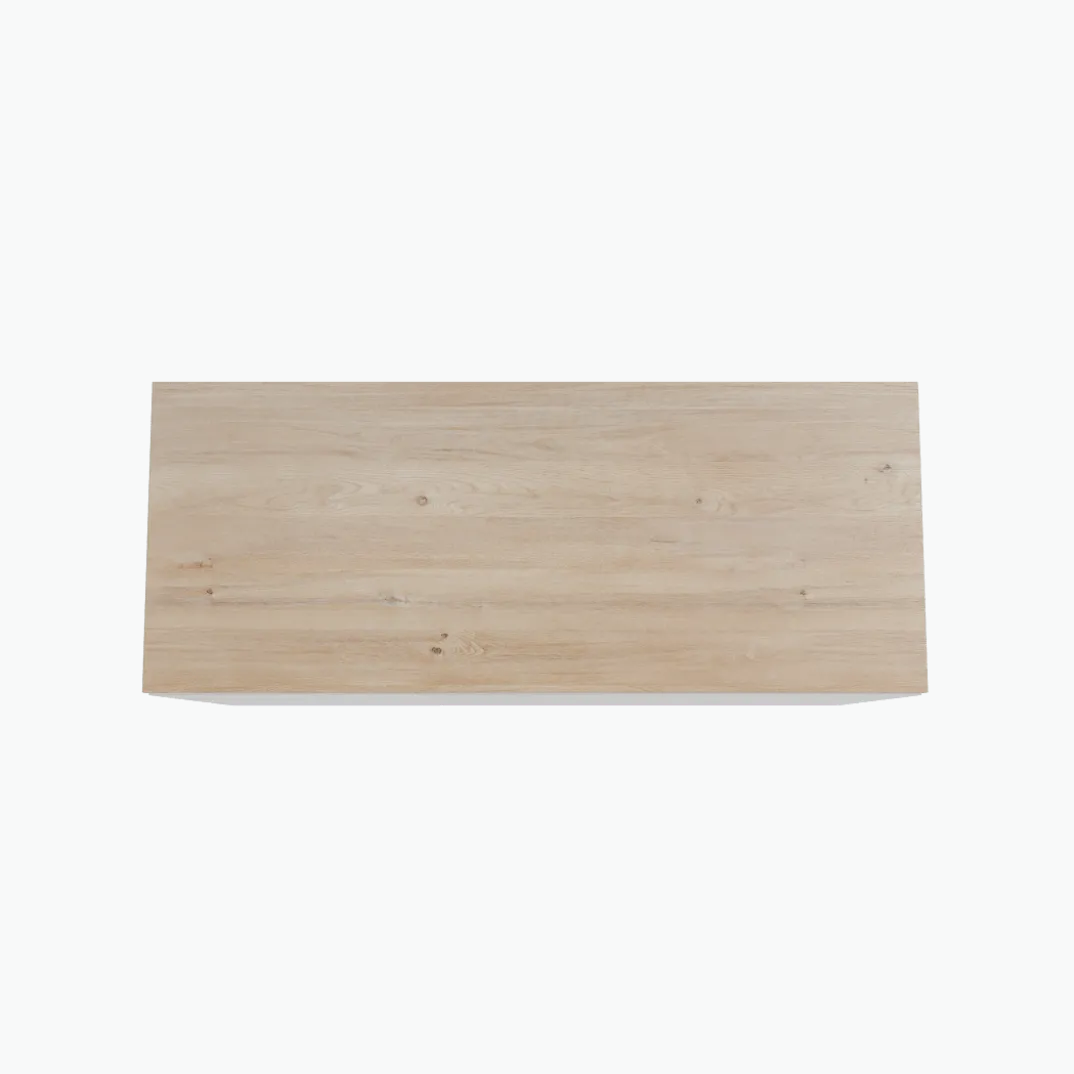 Storke Edge badkamermeubel met Panton wastafelblad voor waskom(men)