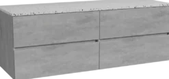 Storke Edge badkamermeubel met Tavola wastafelblad voor waskom(men)