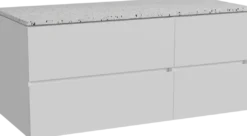 Storke Edge badkamermeubel met Tavola wastafelblad voor waskom(men)
