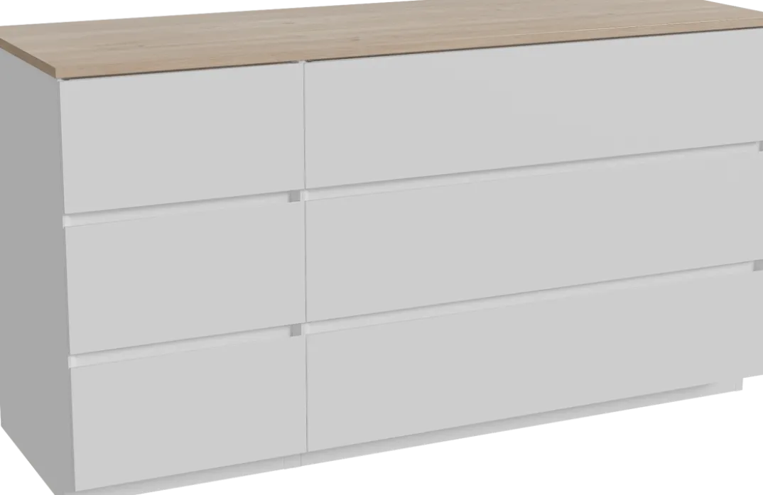 Storke Edge badkamermeubel met Panton wastafelblad voor waskom(men)
