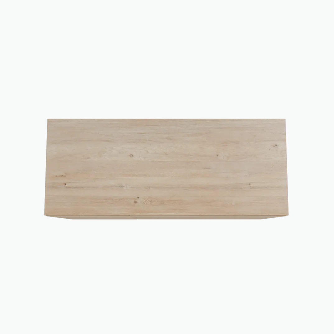 Storke Edge badkamermeubel met Panton wastafelblad voor waskom(men)