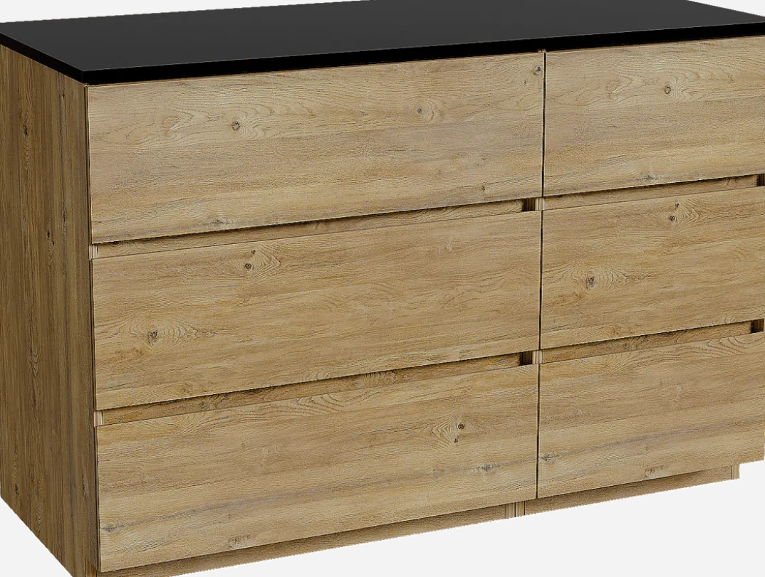 Storke Edge badkamermeubel met Panton wastafelblad voor waskom(men)