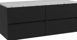 Storke Edge badkamermeubel met Tavola wastafelblad voor waskom(men)