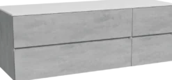Storke Edge badkamermeubel met Tavola wastafelblad voor waskom(men)