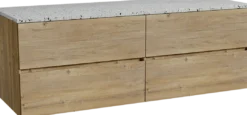 Storke Edge badkamermeubel met Tavola wastafelblad voor waskom(men)