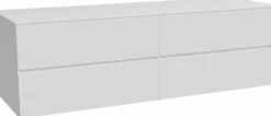 Storke Edge badkamermeubel met Tavola wastafelblad voor waskom(men)