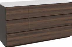 Storke Edge badkamermeubel met Tavola wastafelblad voor waskom(men)