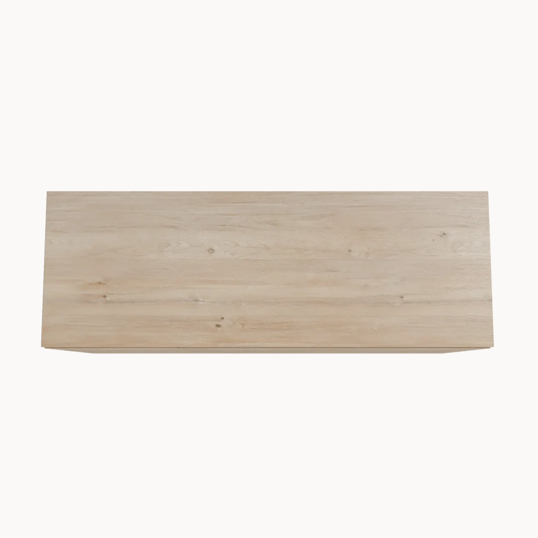 Storke Edge badkamermeubel met Panton wastafelblad voor waskom(men)
