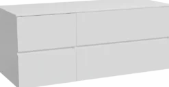 Storke Edge badkamermeubel met Tavola wastafelblad voor waskom(men)