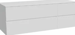 Storke Edge badkamermeubel met Tavola wastafelblad voor waskom(men)