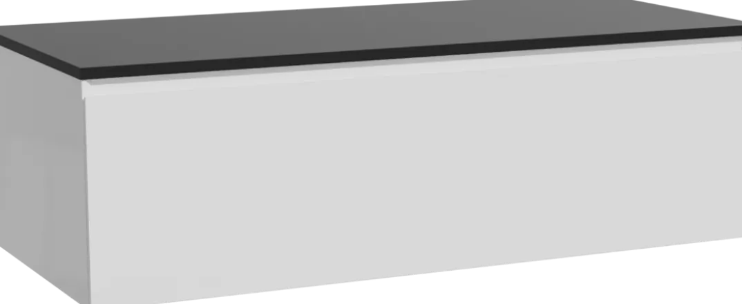 Storke Edge badkamermeubel met Panton wastafelblad voor waskom(men)