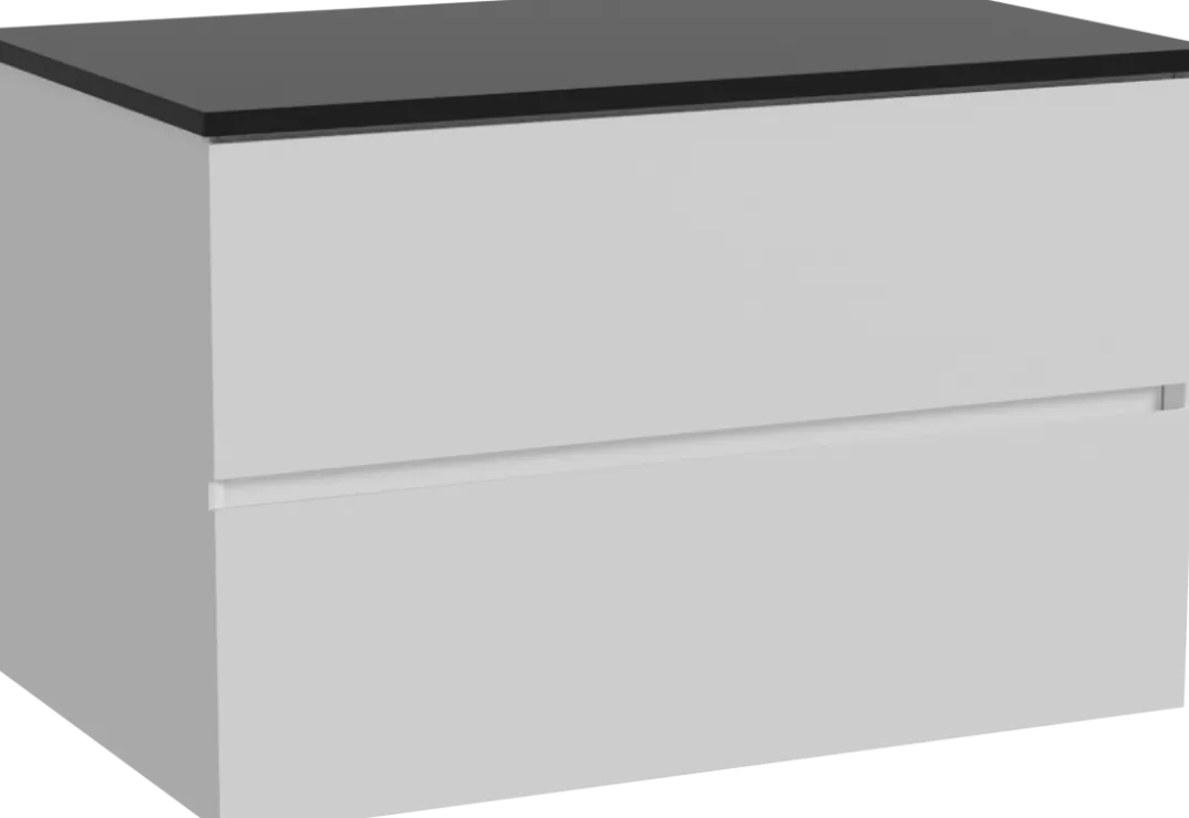 Storke Edge badkamermeubel met Panton wastafelblad voor waskom(men)