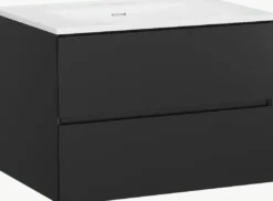 Storke Edge badkamermeubel met Kera wastafel, afvoerplug inbegrepen