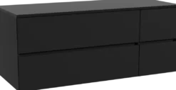 Storke Edge badkamermeubel met Panton wastafelblad voor waskom(men)
