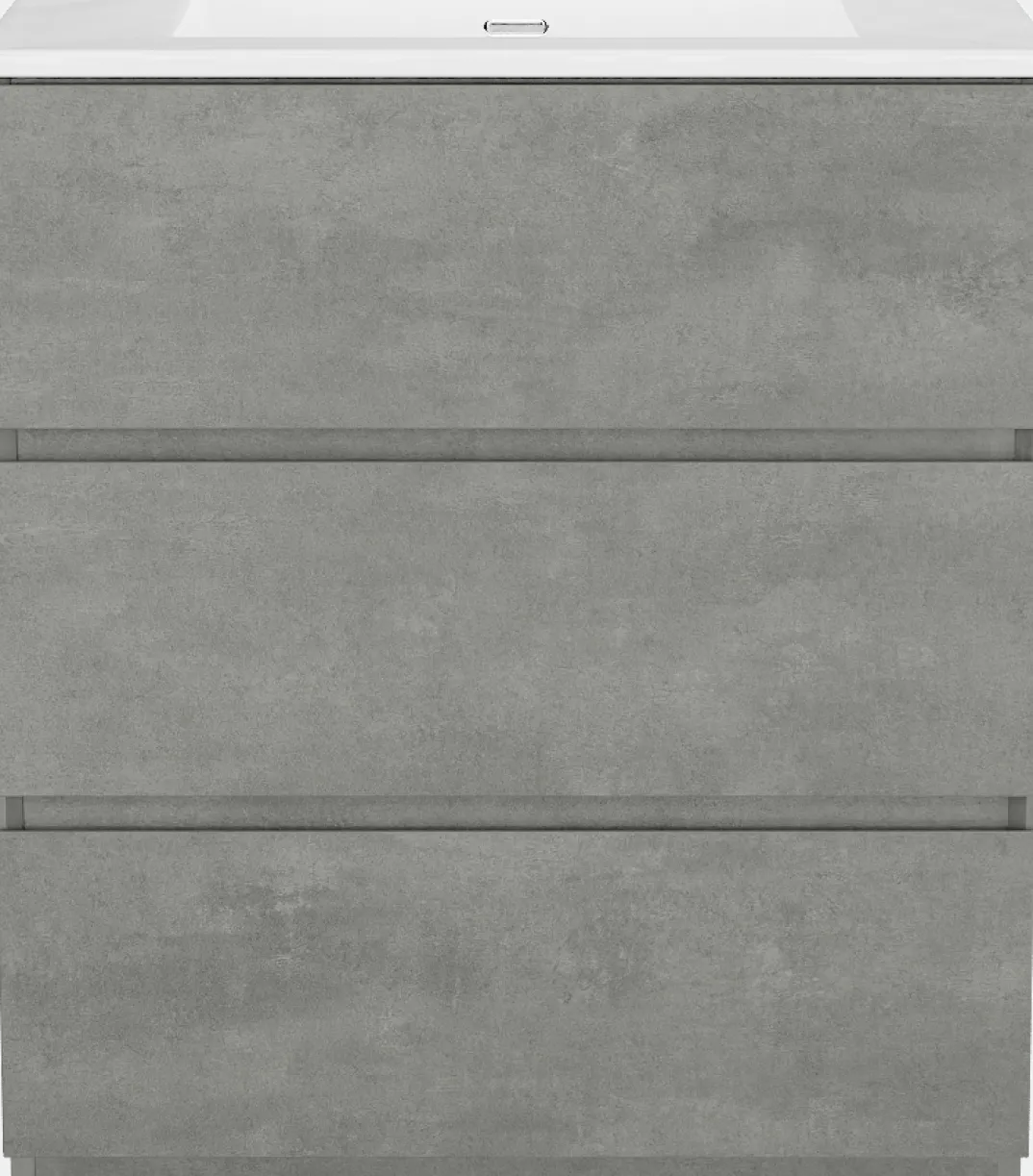 Storke Edge badkamermeubel met Kera wastafel, afvoerplug inbegrepen