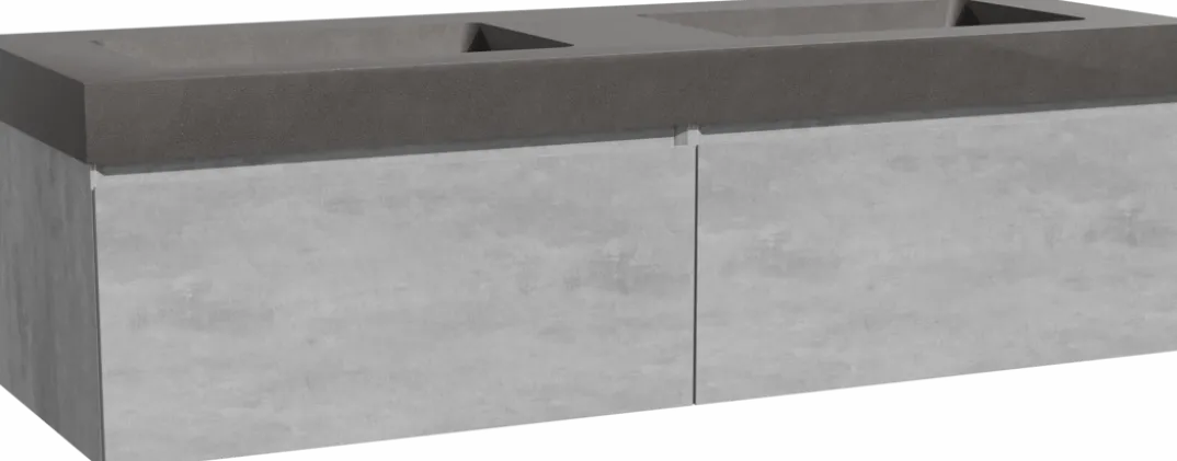 Storke Edge badkamermeubel met Scuro High wastafel
