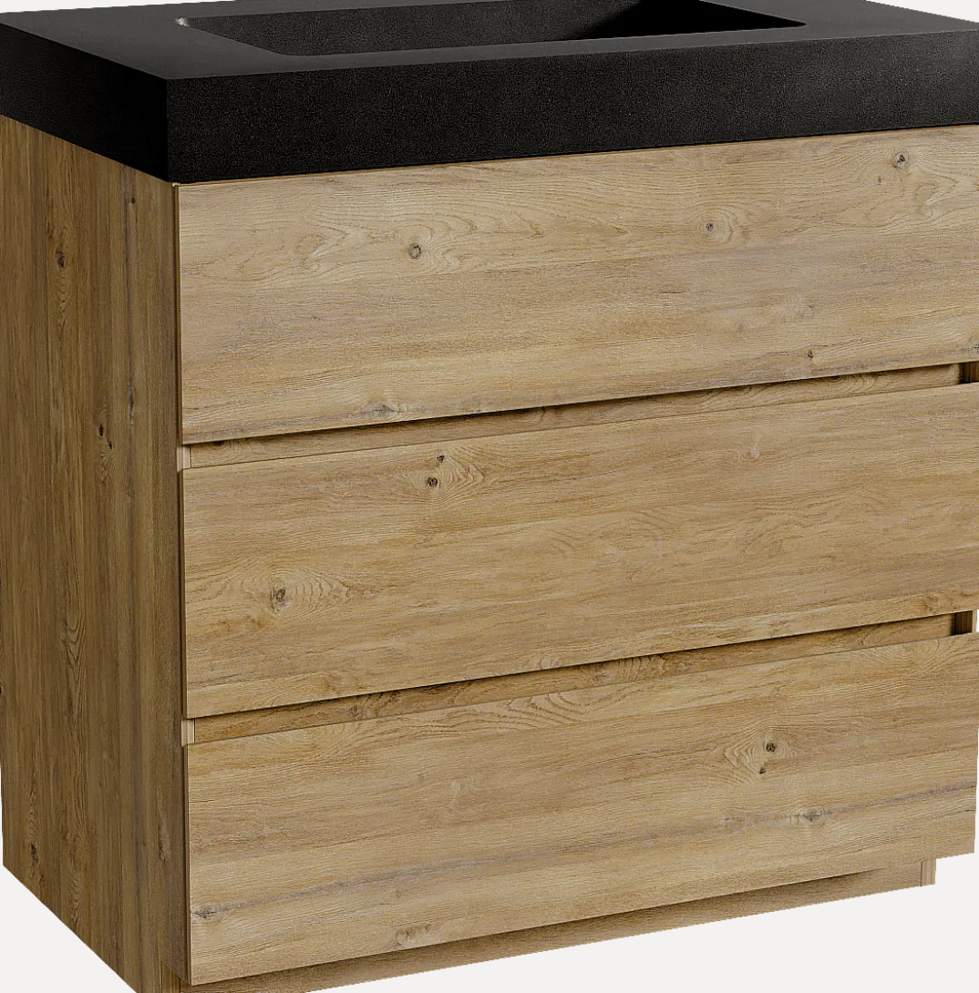 Storke Edge badkamermeubel met Scuro High wastafel