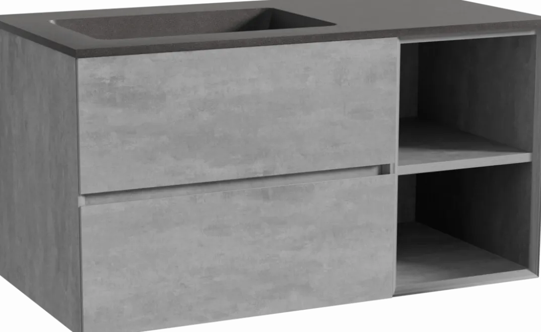 Storke Edge badkamermeubel met Scuro wastafel