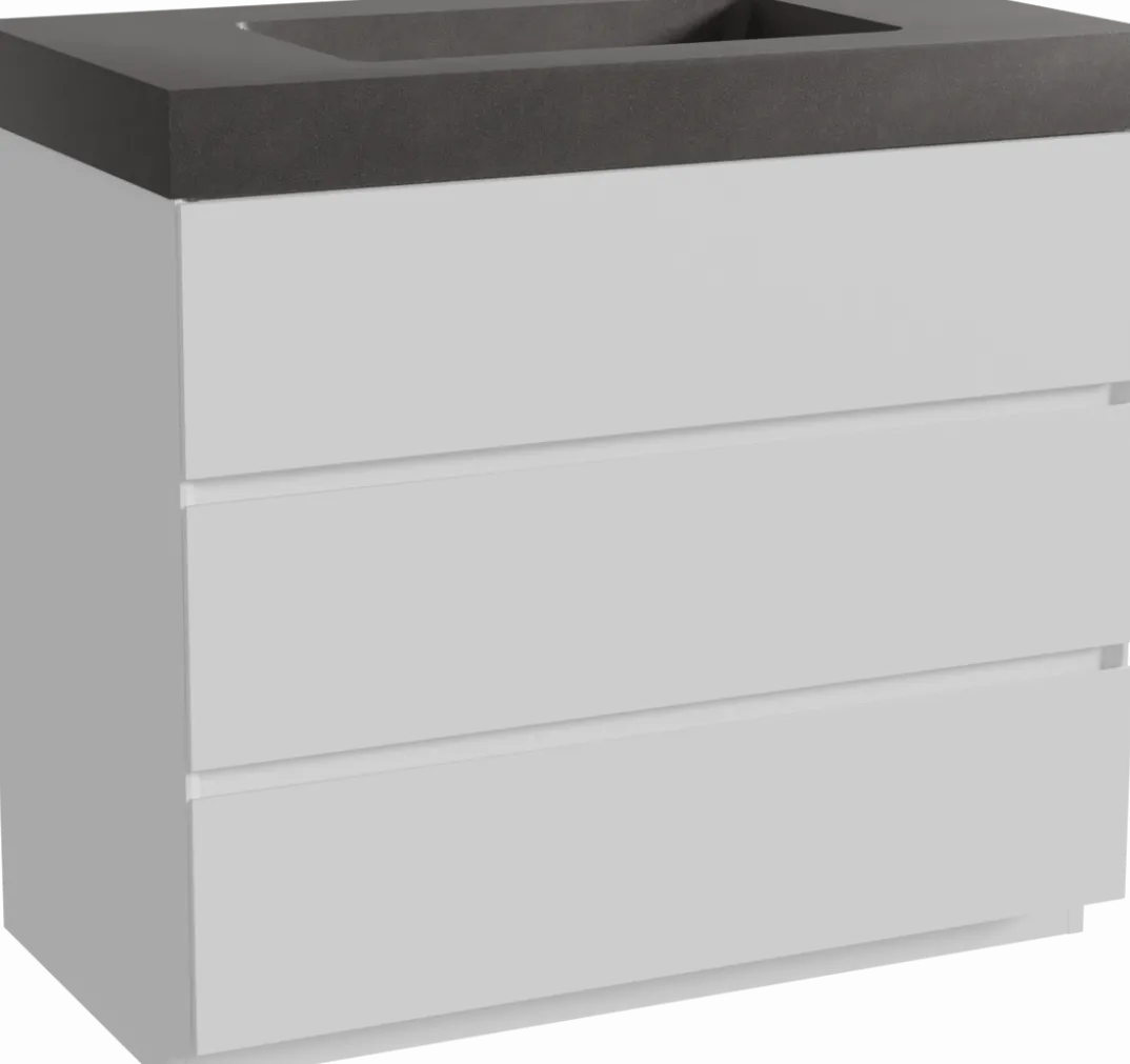Storke Edge badkamermeubel met Scuro High wastafel