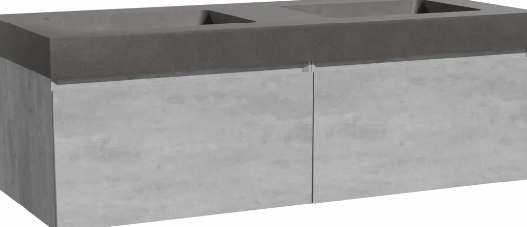 Storke Edge badkamermeubel met Scuro High wastafel