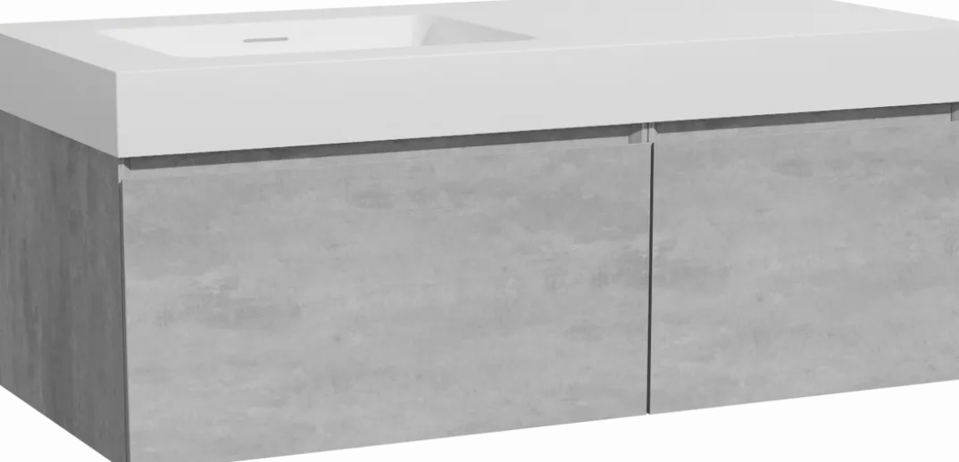 Storke Edge badkamermeubel met Mata High wastafel