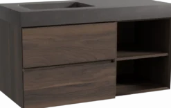 Storke Edge badkamermeubel met Scuro High wastafel