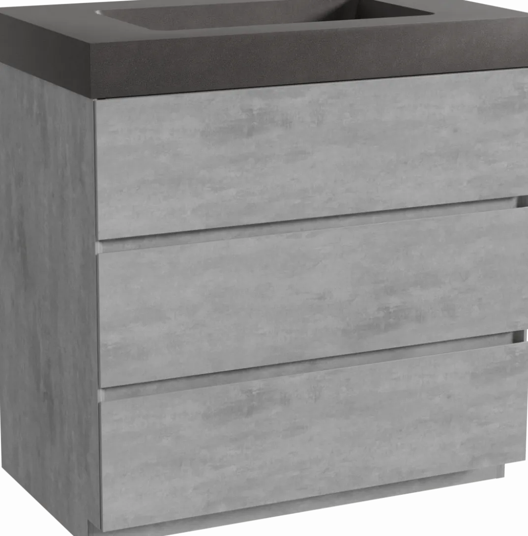 Storke Edge badkamermeubel met Scuro High wastafel
