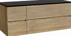Storke Edge badkamermeubel met Panton wastafelblad voor waskom(men)