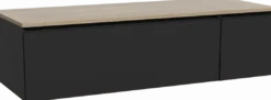 Storke Edge badkamermeubel met Panton wastafelblad voor waskom(men)