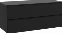 Storke Edge badkamermeubel met Panton wastafelblad voor waskom(men)