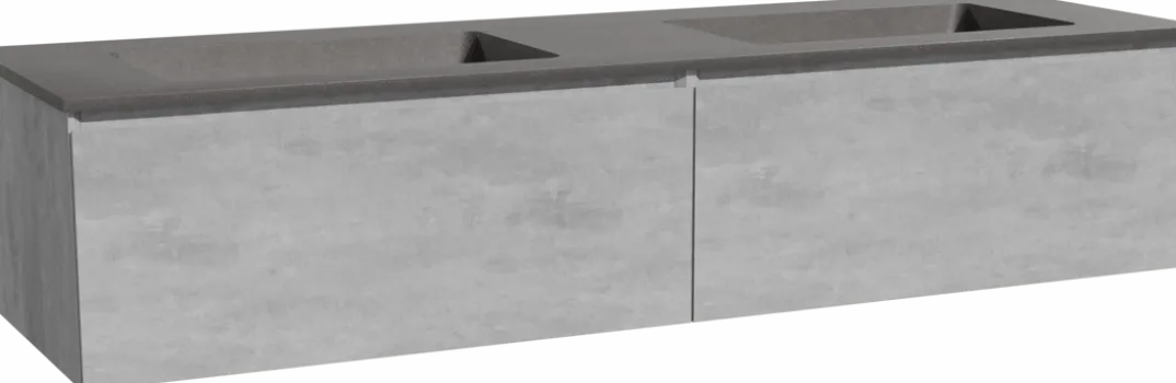 Storke Edge badkamermeubel met Scuro wastafel