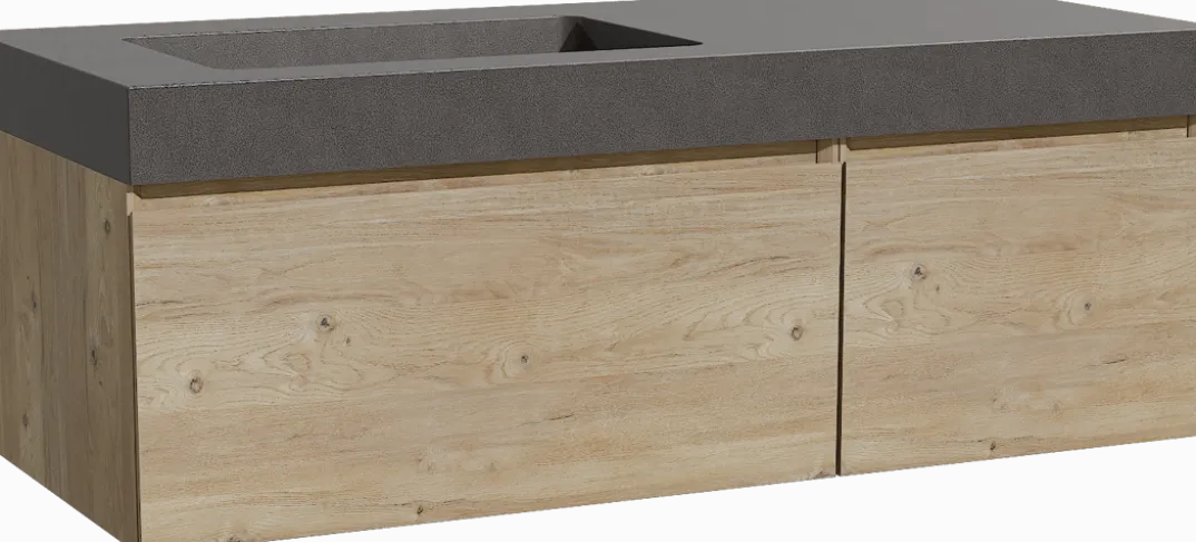 Storke Edge badkamermeubel met Scuro High wastafel