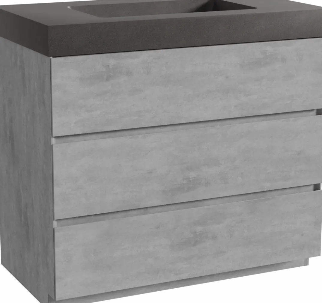 Storke Edge badkamermeubel met Scuro High wastafel