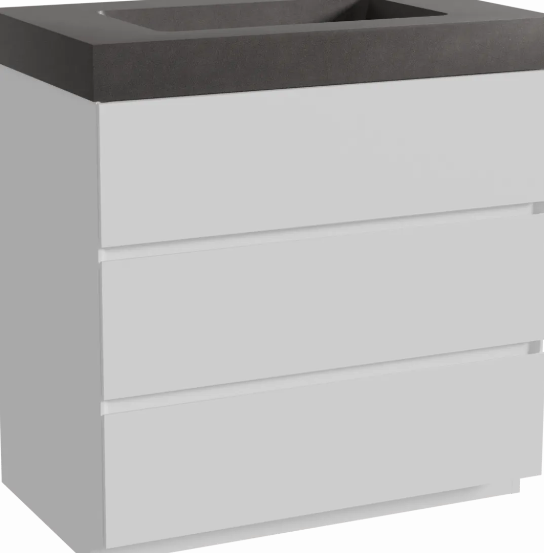 Storke Edge badkamermeubel met Scuro High wastafel