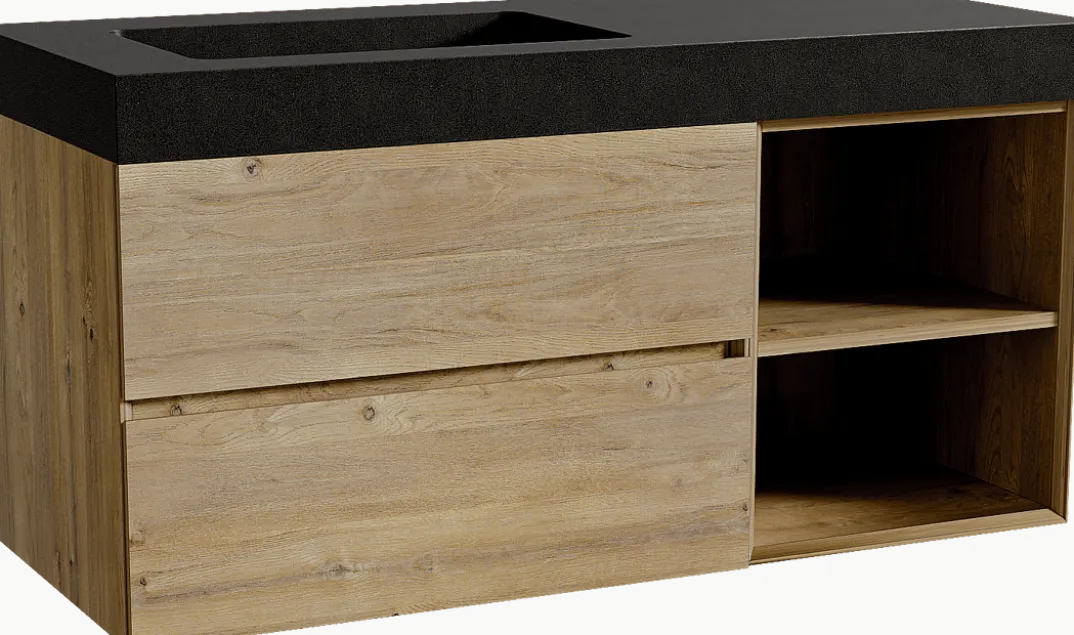 Storke Edge badkamermeubel met Scuro High wastafel