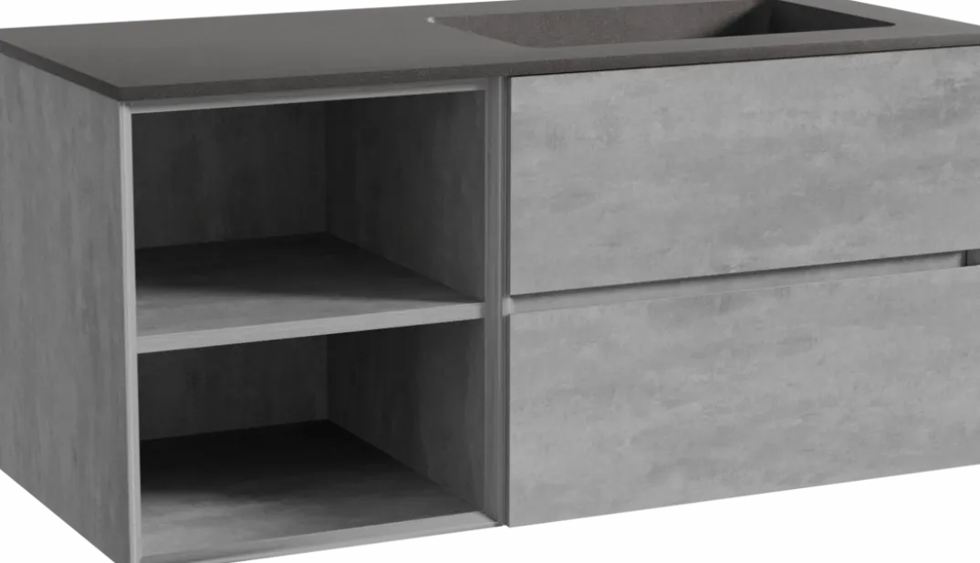Storke Edge badkamermeubel met Scuro wastafel