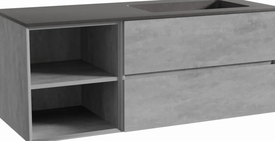 Storke Edge badkamermeubel met Scuro wastafel