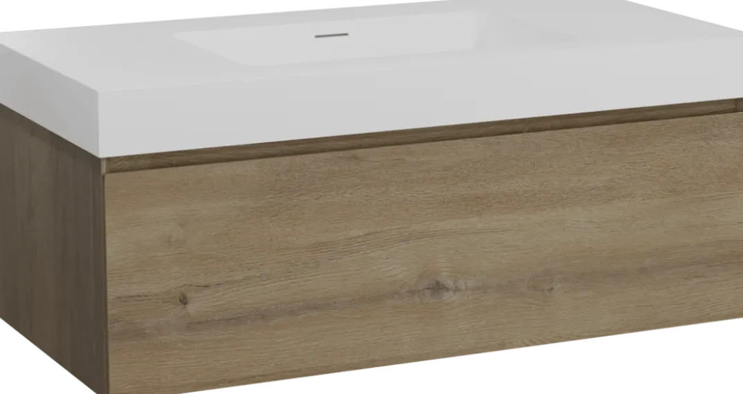 Storke Edge badkamermeubel met Mata High wastafel