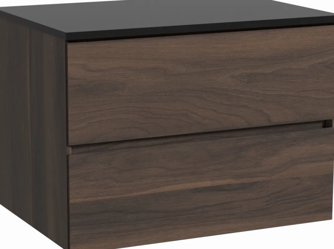 Storke Edge badkamermeubel met Panton wastafelblad voor waskom(men)