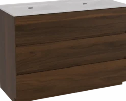 Storke Edge badkamermeubel met Kera wastafel, afvoerpluggen inbegrepen