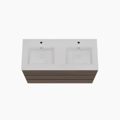 Storke Edge badkamermeubel met Kera wastafel, afvoerpluggen inbegrepen