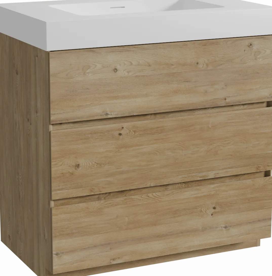 Storke Edge badkamermeubel met Mata High wastafel
