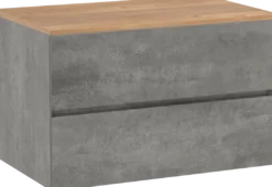 Storke Edge badkamermeubel met Panton wastafelblad voor waskom(men)