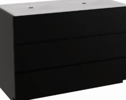 Storke Edge badkamermeubel met Kera wastafel, afvoerpluggen inbegrepen