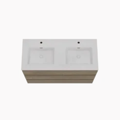 Storke Edge badkamermeubel met Kera wastafel, afvoerpluggen inbegrepen