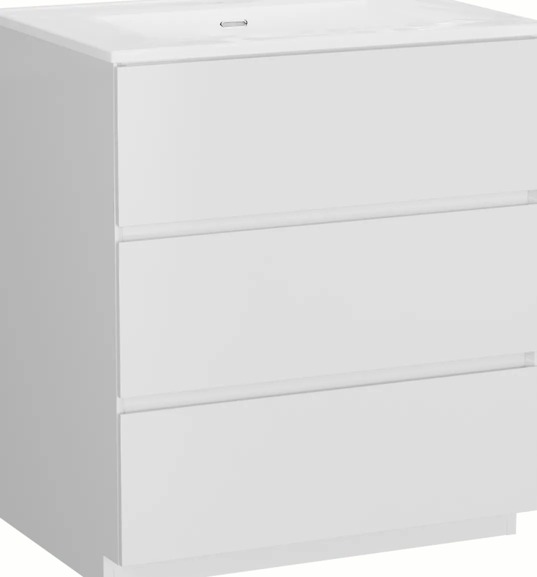 Storke Edge badkamermeubel met Kera wastafel, afvoerplug inbegrepen