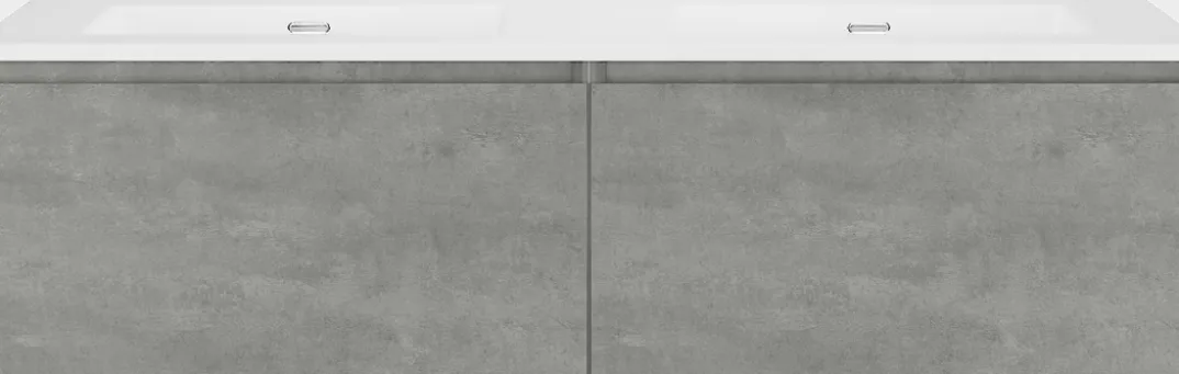 Storke Edge badkamermeubel met Kera wastafel, afvoerpluggen inbegrepen