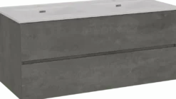 Storke Edge badkamermeubel met Kera wastafel, afvoerpluggen inbegrepen