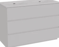 Storke Edge badkamermeubel met Kera wastafel, afvoerpluggen inbegrepen